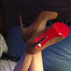 SOLD: Christian Louboutin Suede Heels